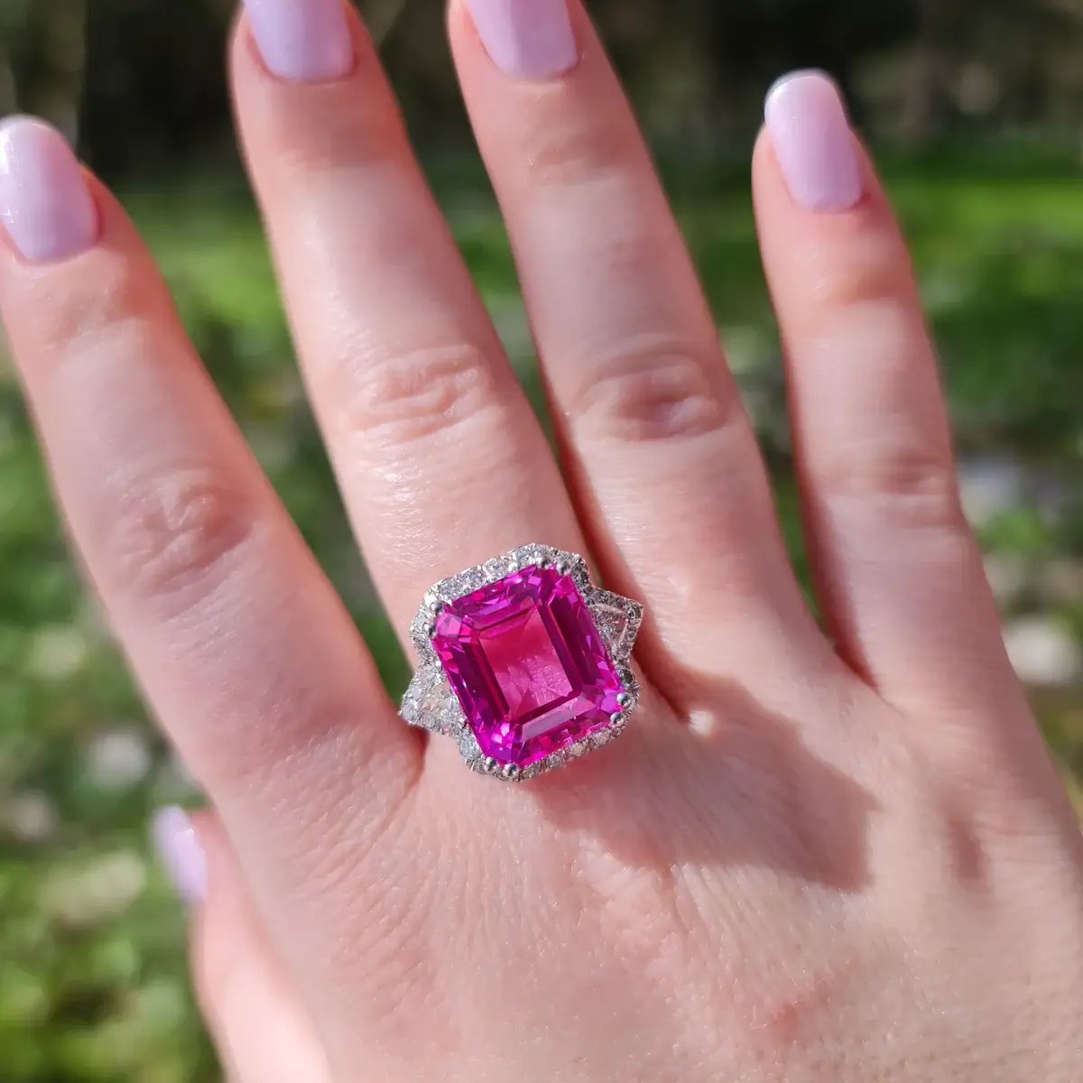 Pink sapphire sale cost per carat