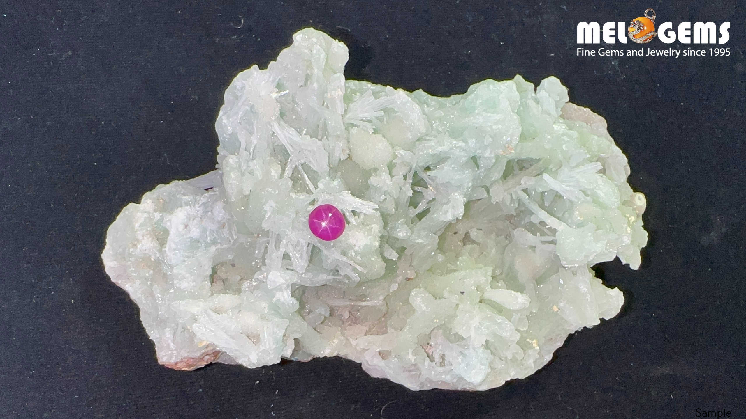 Star Ruby Natural Nghe An Red 0,85 Carat 6 Da Ruby Star tu nhien 0,85ct 1