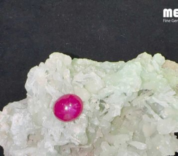 Star Ruby Natural Dark Red Luc Yen 11,15 Carat 3 Da Ruby Star tu nhien 11,15ct 3