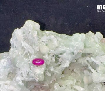 Star Ruby Natural Nghe An Red 1,1 Carat 5 Da Ruby Star tu nhien 1,1ct 2