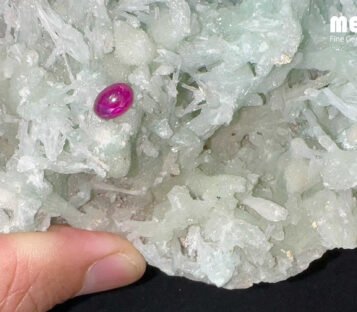 Star Ruby Natural Nghe An Red 1,2 Carat 4 Da Ruby Star tu nhien 1,2 ct RB0502 6