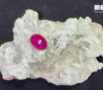 Star Ruby Natural Dark Red Luc Yen 12,40 Carat 3 Da Ruby Star tu nhien 12,40ct 2