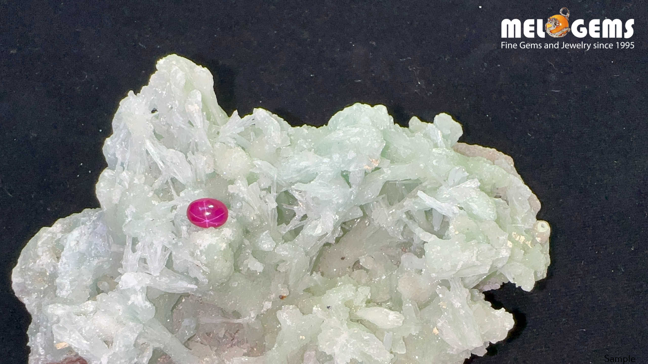 Star Ruby Natural Nghe An Red 1,3 Carat 8 Da Ruby Star tu nhien 1,3 ct RB0518 2