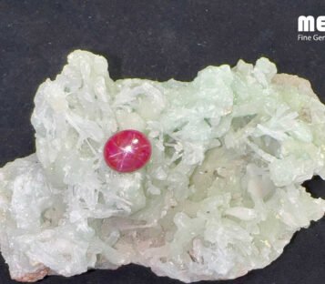 Star Ruby Natural Dark Red Luc Yen 13,05 Carat 5 Da Ruby Star tu nhien 13,05ct 3