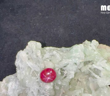 Star Ruby Natural Dark Red Luc Yen 13,05 Carat 4 Da Ruby Star tu nhien 13,05ct 4
