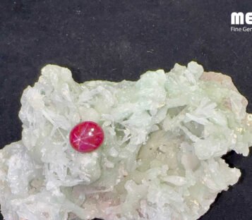 Star Ruby Natural Dark Red Luc Yen 13,05 Carat 3 Da Ruby Star tu nhien 13,05ct 6
