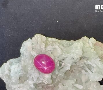 Star Ruby Natural Luc Yen Dark Red 15,15 Carat 5 Da Ruby Star tu nhien 15,15 ct 2