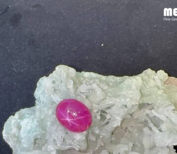 Star Ruby Natural Luc Yen Dark Red 15,15 Carat 3 Da Ruby Star tu nhien 15,15 ct 5