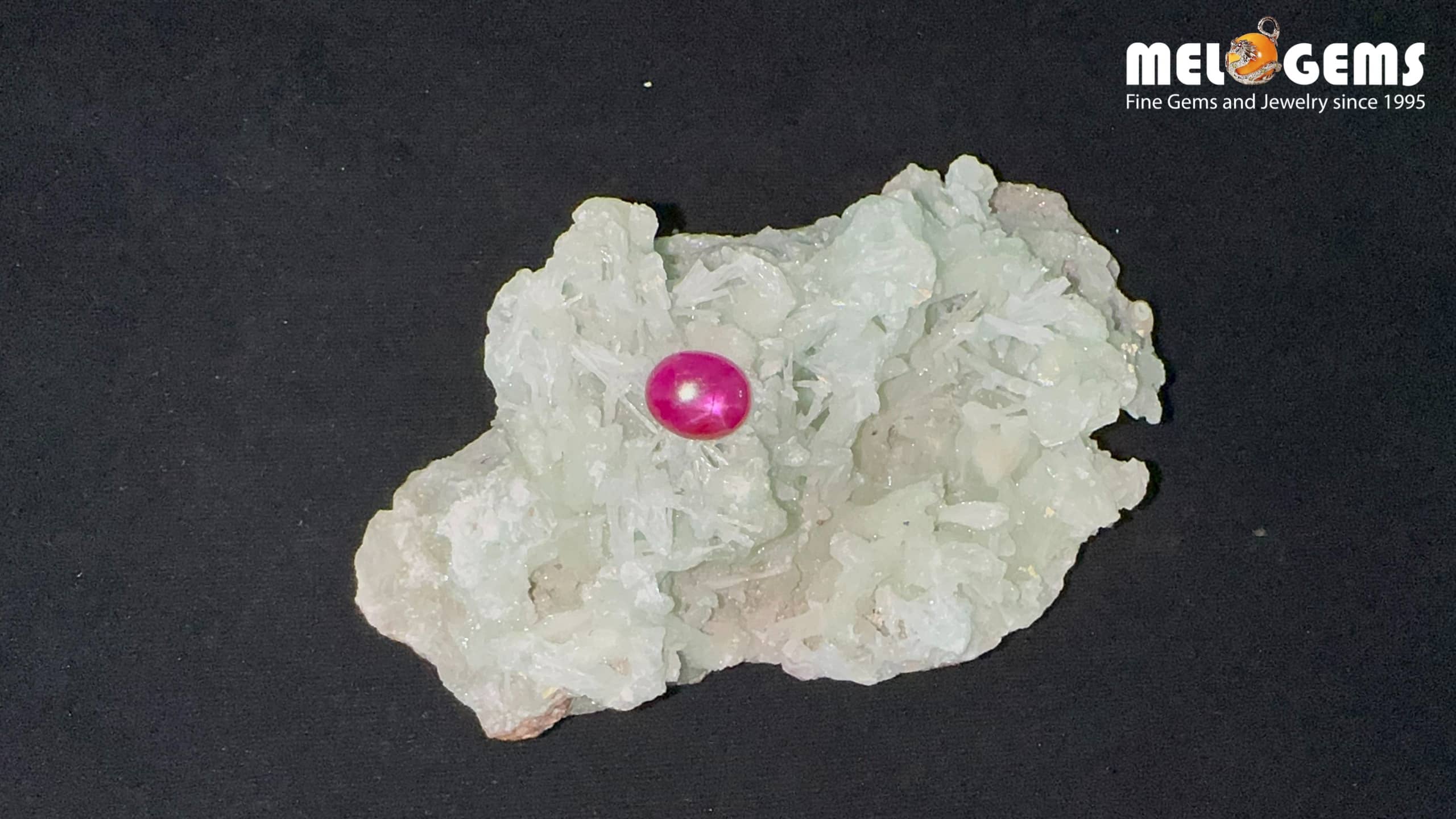 Star Ruby Natural Luc Yen Dark Red 2,1 Carat 6 Da Ruby Star tu nhien 2,10 ct 1