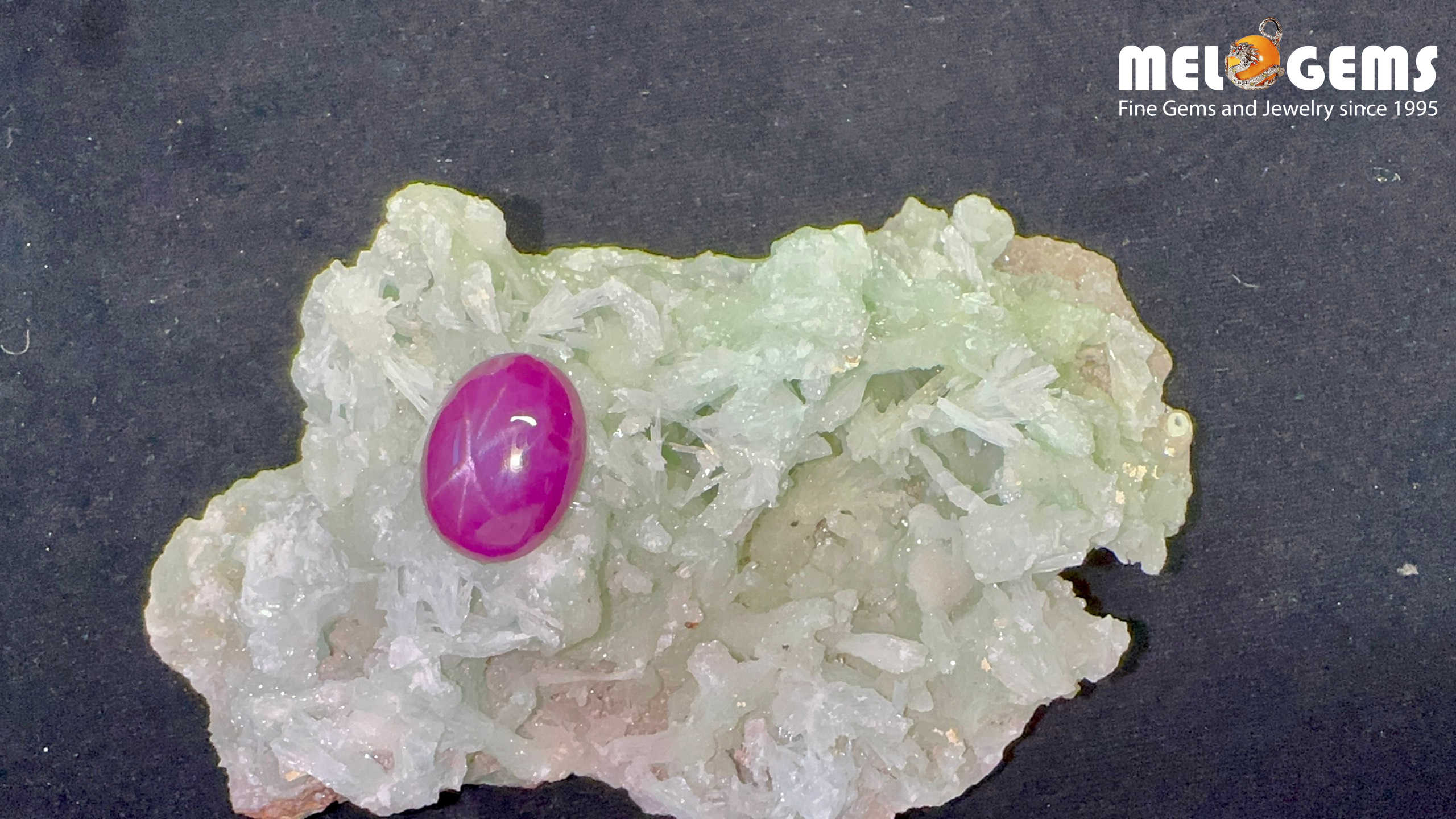 Star Ruby Natural Dark Red Luc Yen 21,60 Carat 6 Da Ruby Star tu nhien 21,60ct 1