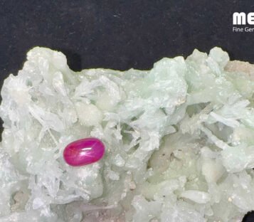 Star Ruby Natural Pink Red Luc Yen 2,35 Carat 3 Da Ruby Star tu nhien 2,35ct 3