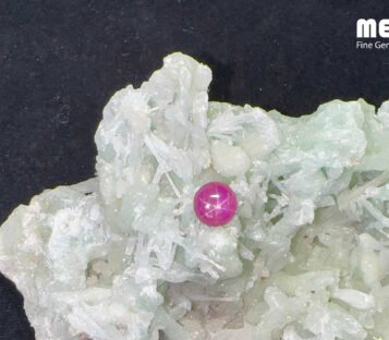 Star Ruby Natural Pink Red Luc Yen 2,80 Carat 5 Da Ruby Star tu nhien 2,80ct 1