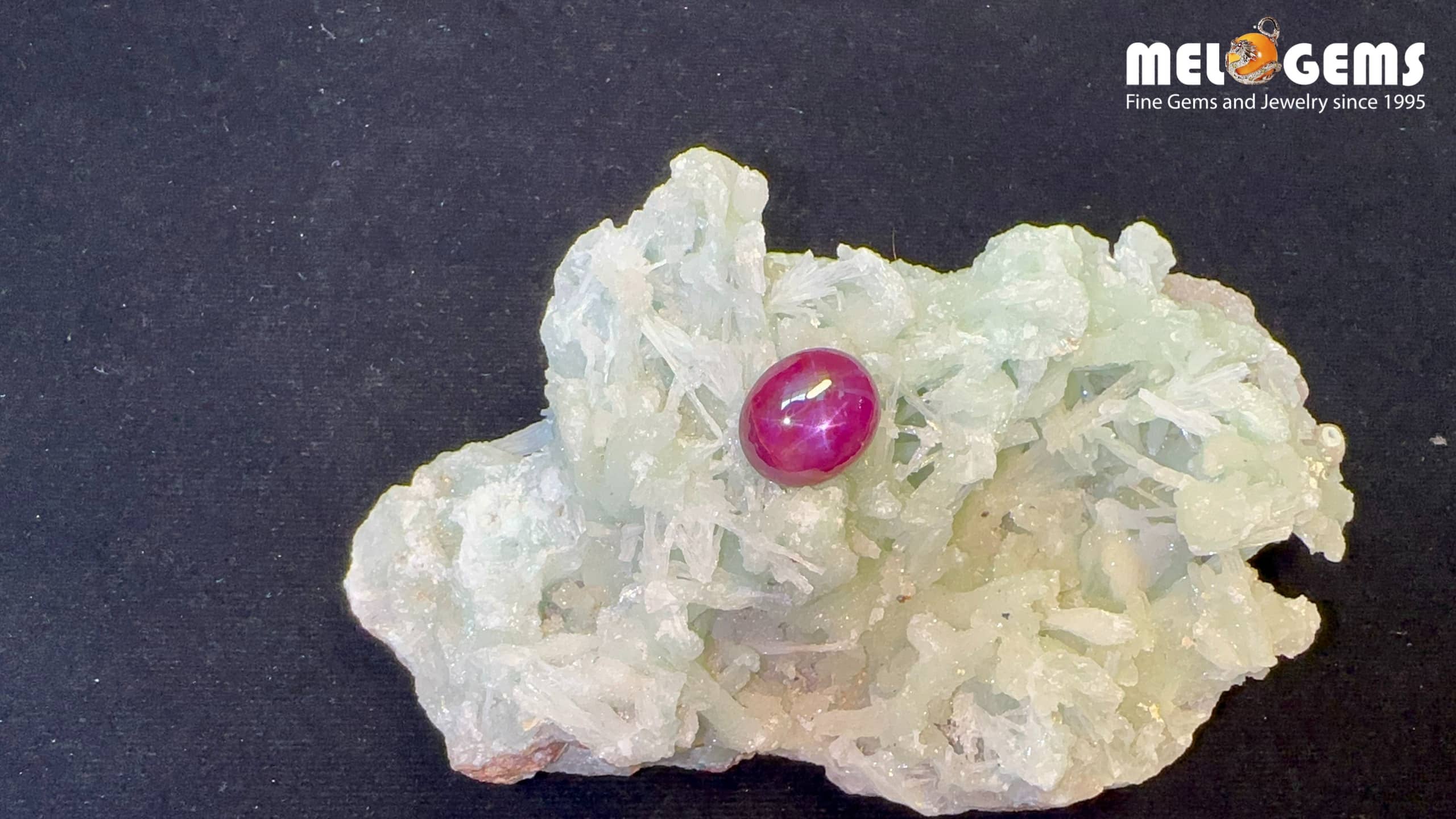 Star Ruby Natural Luc Yen Dark Red 4,75 Carat 8 Da Ruby Star tu nhien 4,75 ct 3