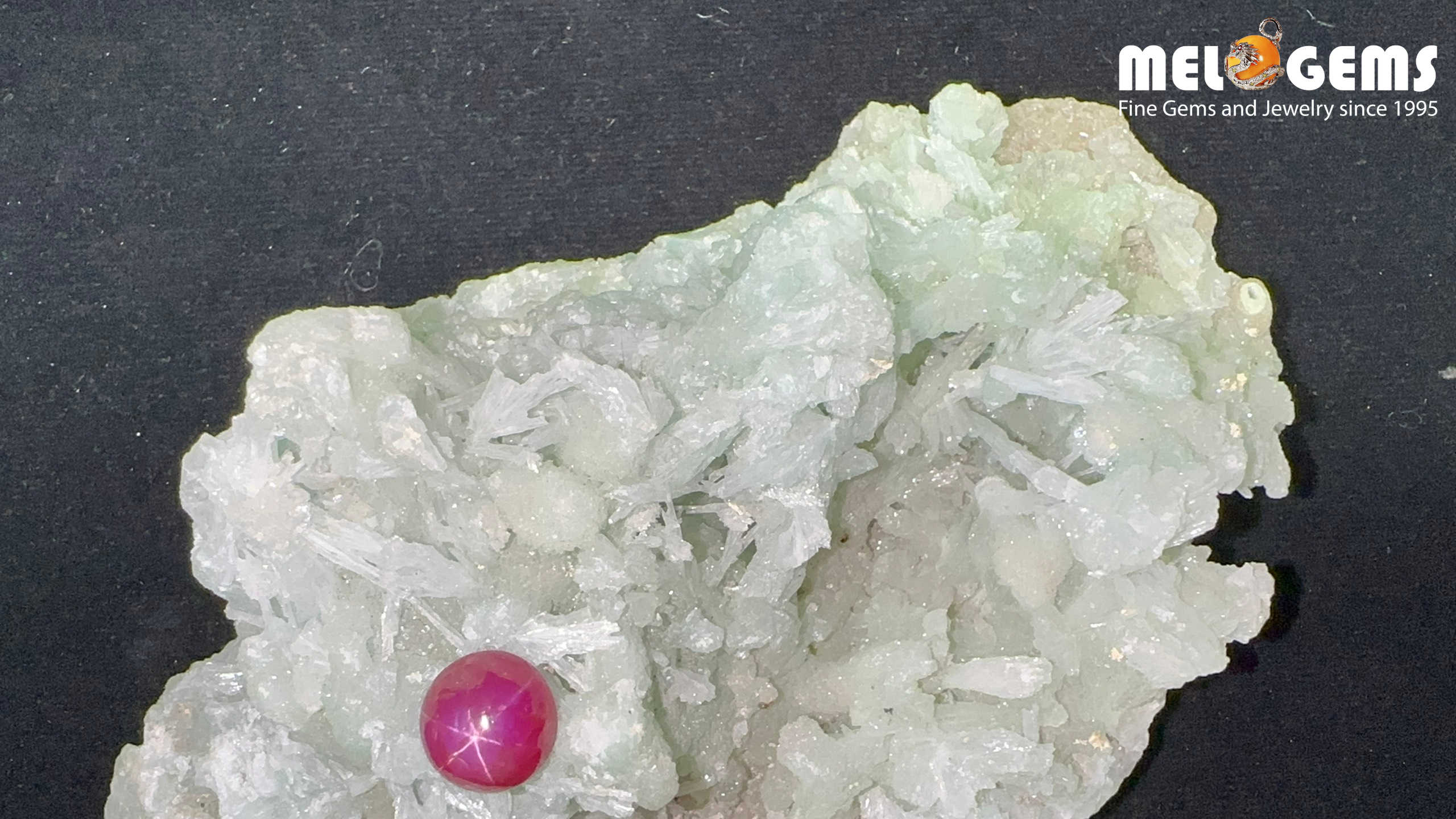 Star Ruby Natural Pink Red Luc Yen 5,35 Carat 6 Da Ruby Star tu nhien 5,35ct 1