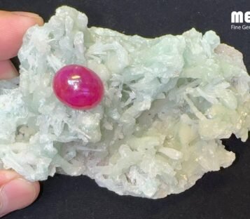 Star Ruby Natural Luc Yen Red 15,80 Carat 4 Da Ruby Star tu nhien 5,80 ct 1