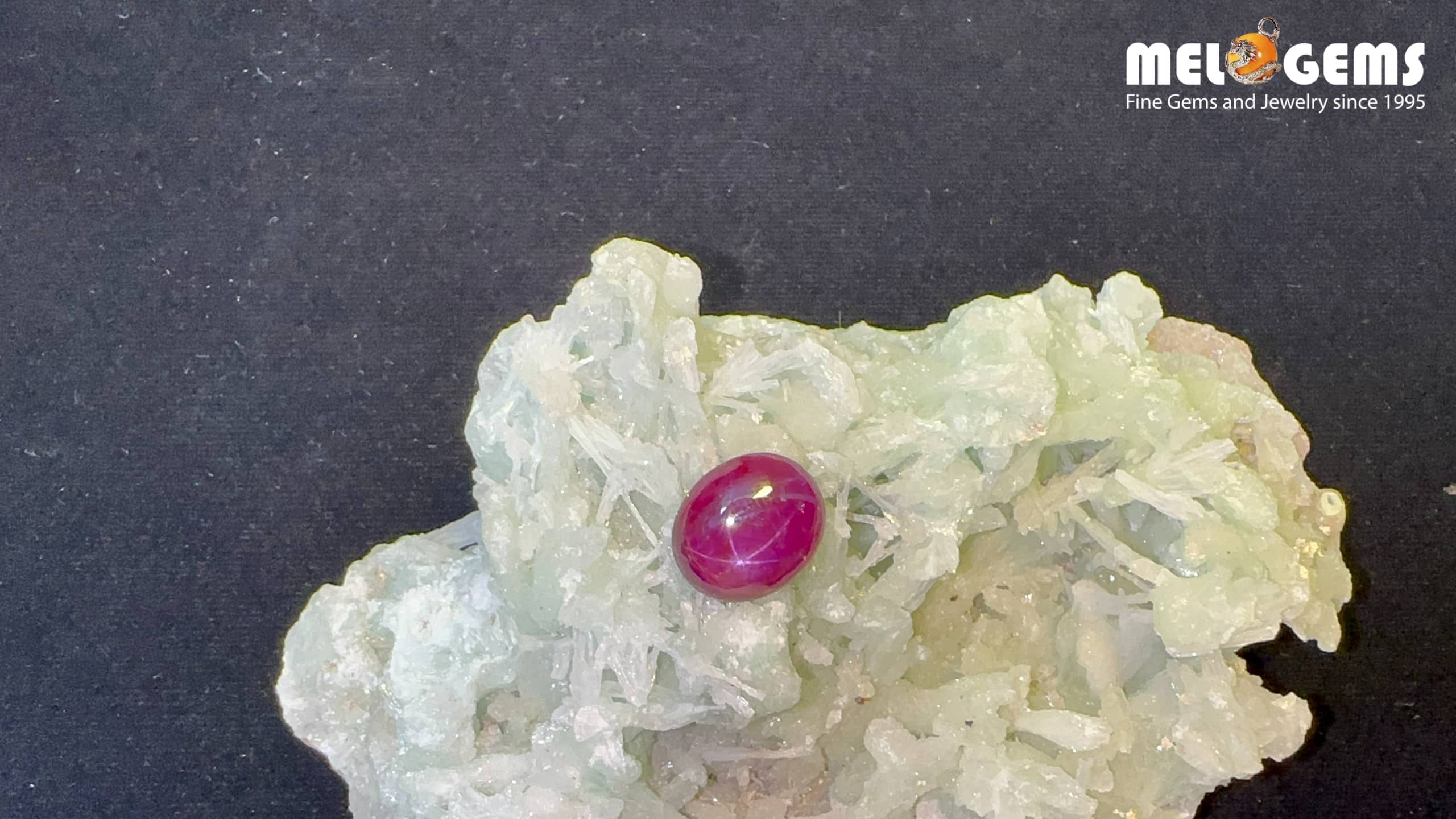 Star Ruby Natural Luc Yen Dark Red 8,85 Carat 6 Da Ruby Star tu nhien 8,85 ct 1