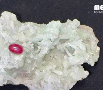 Double Star Ruby Natural Dark Red Luc Yen 3,55 Carat 4 Da ruby sao doi tu nhien hang Luc Yen RB1205 1