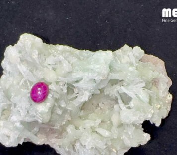 Star Ruby Natural Dark Red Luc Yen RB1102 3 Da ruby sao tu nhien hang Luc Yen RB1102 3