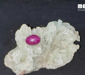 Star Ruby Natural Dark Red Luc Yen 15,15 Carat 4 Da ruby sao tu nhien hang Luc Yen RB1401 2