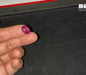 Star Ruby Natural Dark Red Luc Yen 8 Carat 3 Da ruby sao tu nhien hang Luc Yen RB1404 2