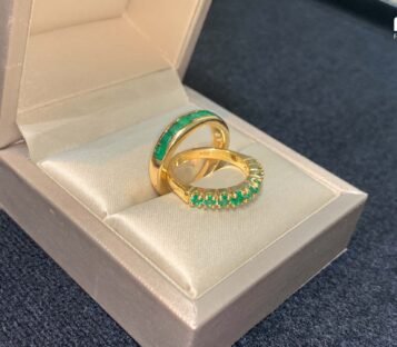Eternity Emerald 14k Gold Ring 3 Eternity Emerald 14k Gold Ring 6