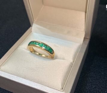 Eternity Emerald 14k Gold Ring 4 Eternity Emerald 14k Gold Ring 7