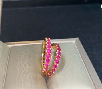 Eternity Ruby 18k Gold Ring 5 Eternity Ruby 18k Gold Ring 1