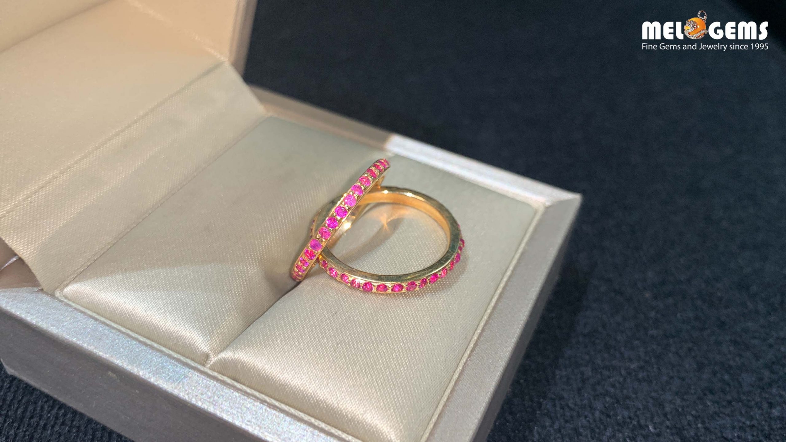Eternity Ruby 18k Gold Ring 7 Eternity Ruby 18k Gold Ring 2