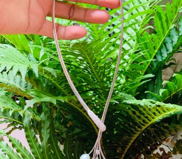 Natural Pearl Necklace With Diamonds 1