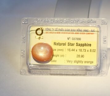 Natural Very Slightly Orange Star Sapphire G57000