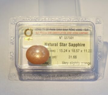 Natural Very Slightly Orange Star Sapphire G57001
