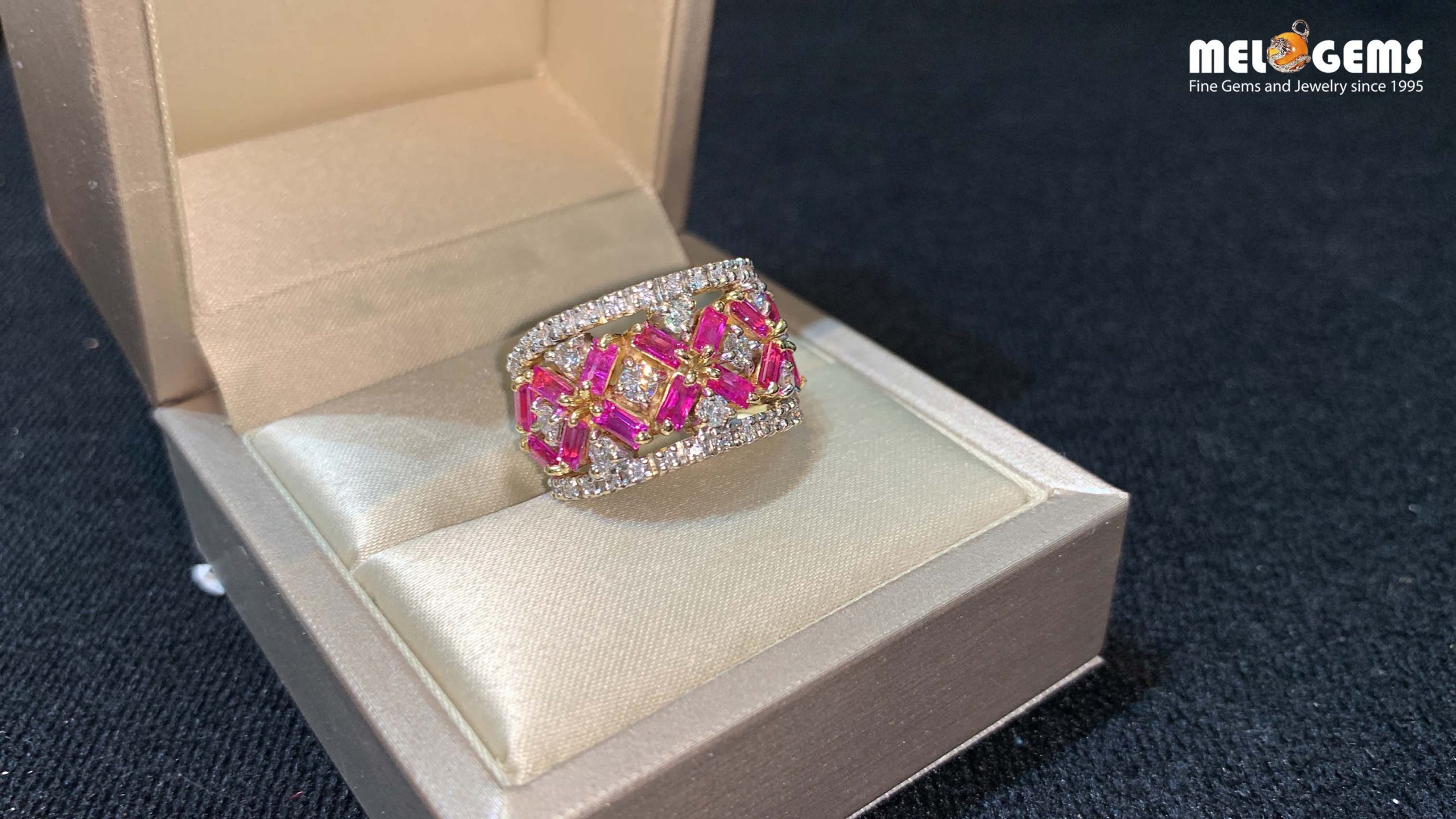 Ruby Ring With Diamonds 6 Ruby Ring With Diamonds 1