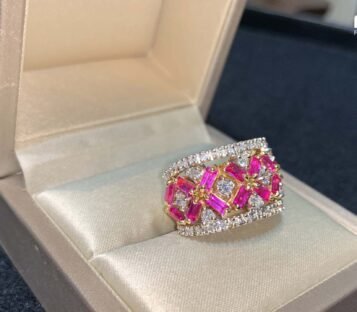 Ruby Ring With Diamonds 5