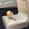 South Sea Pearl Ring With Diamonds 1