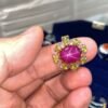 Star Ruby Ring With Yellow Diamonds 2