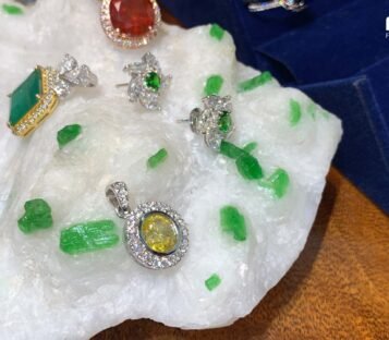 Yellow Diamond Pendant With White Diamonds 4 Yellow Diamond Pendant With White Diamonds 3