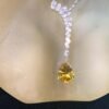 Yellow Faceted Sapphire Necklace 7