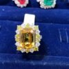 Yellow Sapphire Ring With Diamonds 1