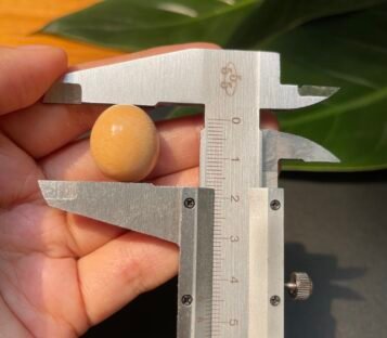 41.00 Carat Light Orange Oval Natural Melo Pearl with Exquisite Structure 3 41 carat melo melo Pearl 2