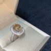 Brown Diamond Ring With White Diamonds 1