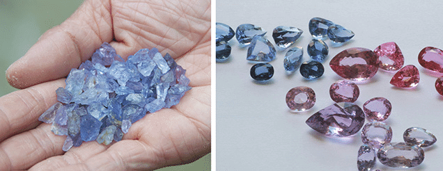 Colors and Varieties of Spinel Stones