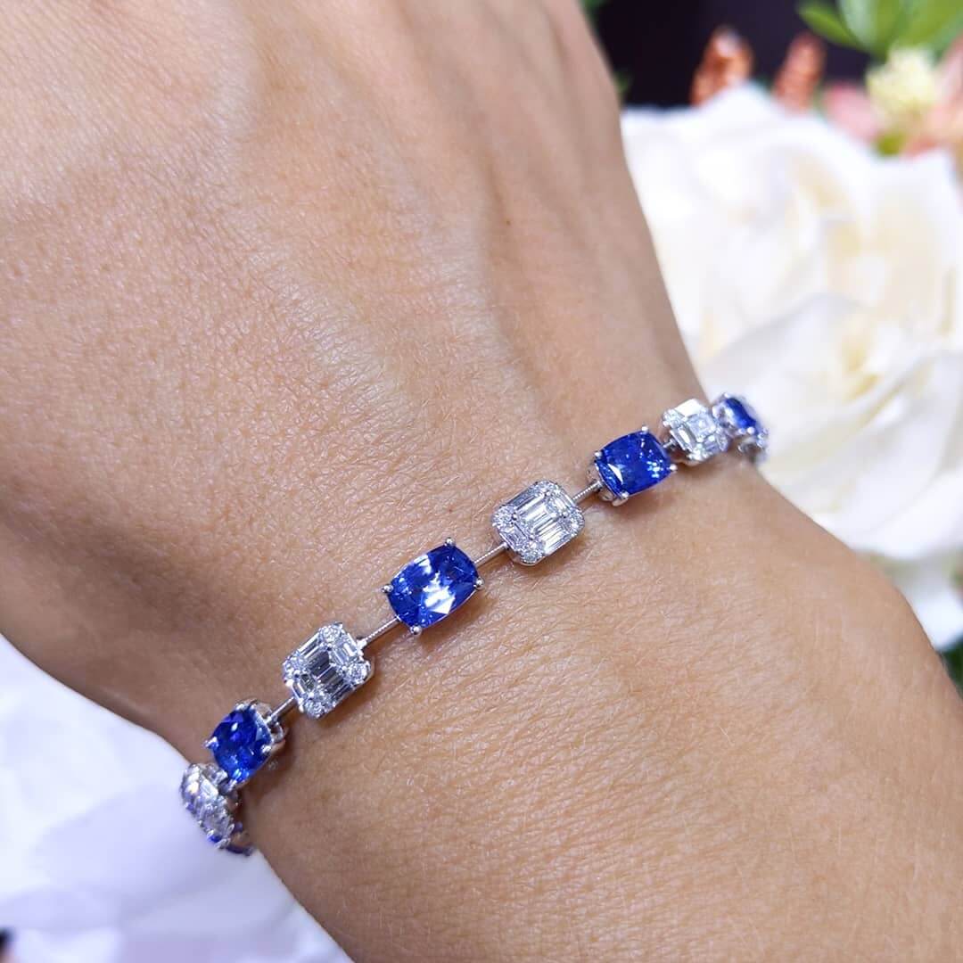 The Most Beautiful Sapphire and Diamond Bracelets 3 The Different Styles of Sapphire and Diamond Bracelets