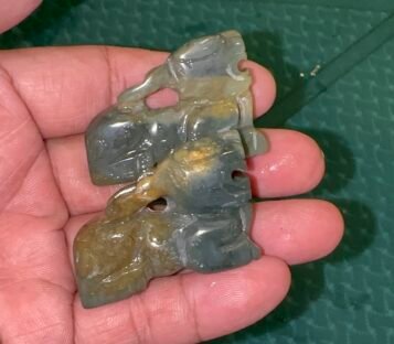 Couple Feng Shui Wealthy Good Luck Attract Pixiu Jade TCT52