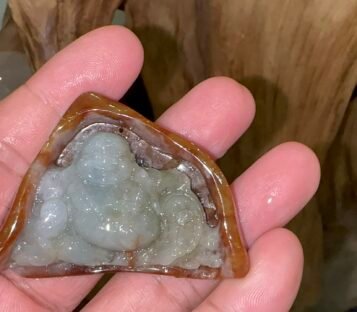 Feng Shui Jade Smilling Happy Good Luck Statue CTHDL01 1