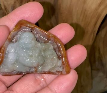 Feng Shui Jade Smilling Happy Good Luck Statue CTHDL01 2