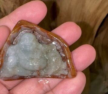 Feng Shui Jade Smilling Happy Good Luck Statue CTHDL01 3