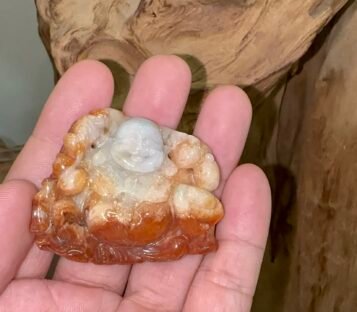 Feng Shui Jade Smilling Happy Good Luck Statue CTHDL02 3