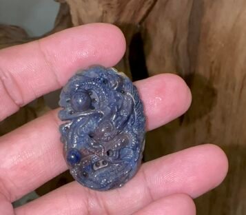 Feng Shui Sapphire Dragon Statue SRONG02 2