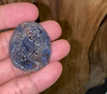 Feng Shui Sapphire Dragon Statue SRONG04