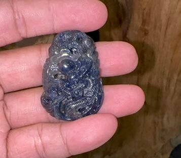 Feng Shui Sapphire Dragon Statue SRONG06